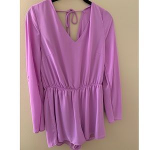 NWT Purple Bell Sleeve Romper